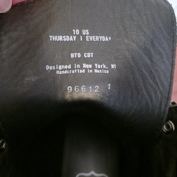 Thursday Boot Co. Men's Black Leather Lace Up - Picture 4 of 4